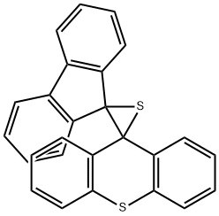 Dispiro[9H-fluorene-9,2'-thiirane-3',9''-[9H]thioxanthene] (9CI) Struktur