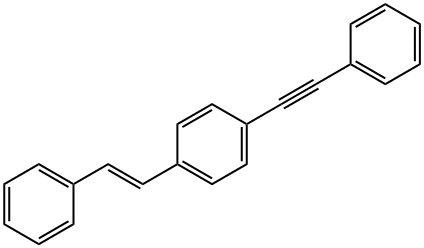 1-(反式-2-苯基乙烯基)-4-(苯基乙炔基)苯 结构式