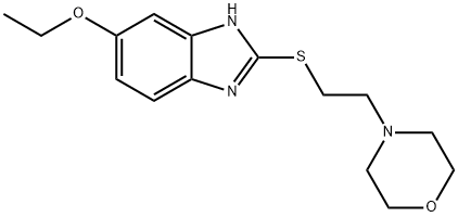 4-(2-(5-ETHOXY-1H-BENZO[D]IMIDAZOL-2-YLTHIO)ETHYL)MORPHOLINE, 173352-21-1, 结构式