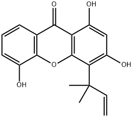 Pancixanthone A, 174232-30-5, 结构式