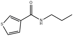 N-プロピル-3-チオフェンカルボアミド 化学構造式
