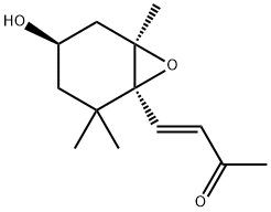 3-Buten-2-one, 4-[(1S,4R,6R)-4-hydroxy-2,2,6-trimethyl-7-oxabicyclo[4.1.0]hept-1-yl]-, (3E)-,175418-93-6,结构式