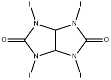 Imidazo[4,5-d]imidazole-2,5(1H,3H)-dione, tetrahydro-1,3,4,6-tetraiodo- Structure