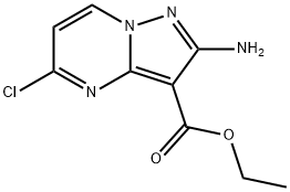 2-氨基-5-氯吡唑并[1,5-A]嘧啶-3-甲酸乙酯, 1778094-42-0, 结构式