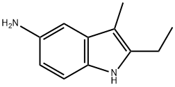 2-ethyl-3-methyl-1H-indol-5-amine 结构式
