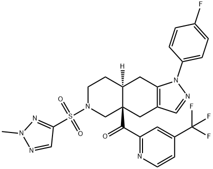 Exicorilant 化学構造式