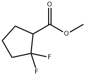 methyl 2,2-difluorocyclopentane-1-carboxylate Structure