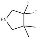 Pyrrolidine, 3,3-difluoro-4,4-dimethyl- Struktur