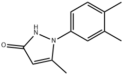 3H-Pyrazol-3-one, 1-(3,4-dimethylphenyl)-1,2-dihydro-5-methyl- Structure