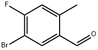 5-溴-4-氟-2-甲基苯甲醛 结构式