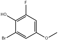 3-Bromo-5-fluoro-4-hydroxyanisole Struktur