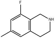 8-氟-6-甲基-1,2,3,4-四氢异喹啉 结构式