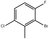 2-bromo-6-chloro-3-fluorotoluene Structure