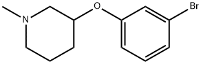 3-(3-bromophenoxy)-1-methylpiperidine Struktur