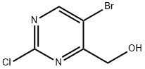 4-Pyrimidinemethanol, 5-bromo-2-chloro- 化学構造式