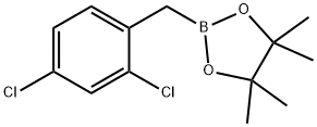 (2,4-Dichlorobenzyl)boronic acid pinacol ester, 1800284-57-4, 结构式
