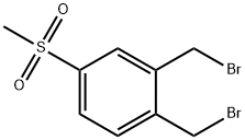 1,2-Bis(bromomethyl)-4-(methylsulfonyl)benzene Structure
