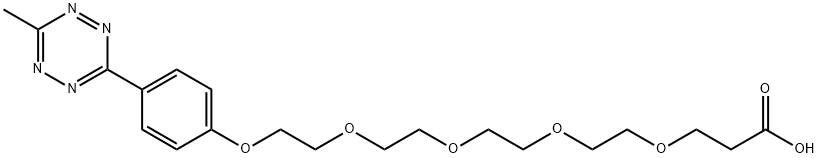 Methyltetrazine-PEG4-Acid Structure