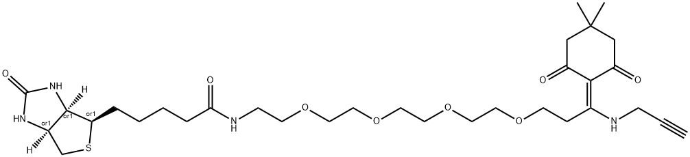 DDE-生物素-PEG4-炔,1802908-00-4,结构式