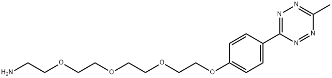 Methyltetrazine-PEG4-Amine Structure