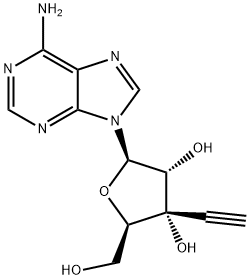 3′-エチニルアデノシン 化学構造式