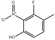 3-fluoro-4-methyl-2-nitrophenol 结构式