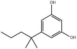 1,3-Benzenediol, 5-(1,1-dimethylbutyl)- Structure