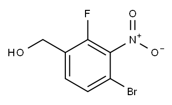 (4-溴-2-氟-3-硝基苯基)甲醇,1804843-87-5,结构式