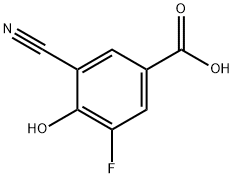 Benzoic acid, 3-cyano-5-fluoro-4-hydroxy-, 1804875-95-3, 结构式