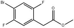 Methyl 4-bromo-2,5-difluorophenylacetate Struktur