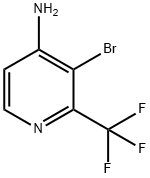 3-溴-2-(三氟甲基)吡啶-4-胺 结构式