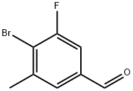 4-溴-3-氟-5-甲基苯甲醛 结构式