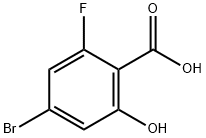 Benzoic acid, 4-bromo-2-fluoro-6-hydroxy- 结构式
