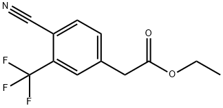 ethyl 4-cyano-3-(trifluoromethyl)phenyacetate Structure