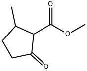 Cyclopentanecarboxylic acid, 2-methyl-5-oxo-, methyl ester Struktur