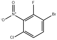 1-Bromo-4-chloro-2-fluoro-3-nitrobenzene Struktur