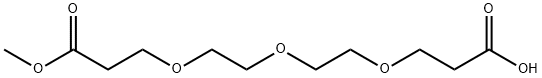 Acid-PEG3-mono-methyl ester Structure