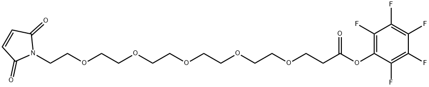 Mal-PEG5-PFP Structure