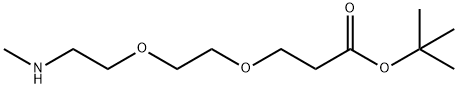 甲基氨-聚乙二醇-丙酸叔丁酯, 1807521-04-5, 结构式