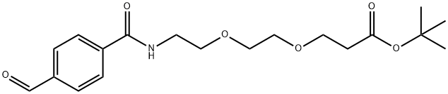 ALD-PH-PEG2-T-ブチルエステル 化学構造式