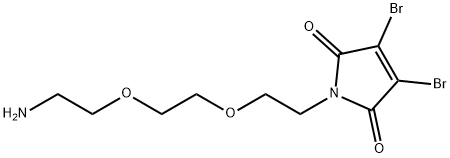 3,4-Dibromo-Mal-PEG2-Amine Struktur