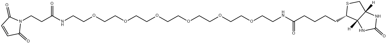 生物素-PEG6-马来酰亚胺, 1808990-66-0, 结构式