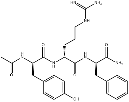 (R)-2-((R)-2-acetamido-3-(4-hydroxyphenyl)propanamido)-N-((R)-1-amino-1-oxo-3-phenylpropan-2-yl)-5-guanidinopentanamide Structure