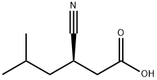 Hexanoic acid, 3-cyano-5-methyl-, (3R)- Structure