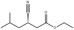 (S)-3-Cyano-5-methylhexanoic acid ethyl ester Struktur