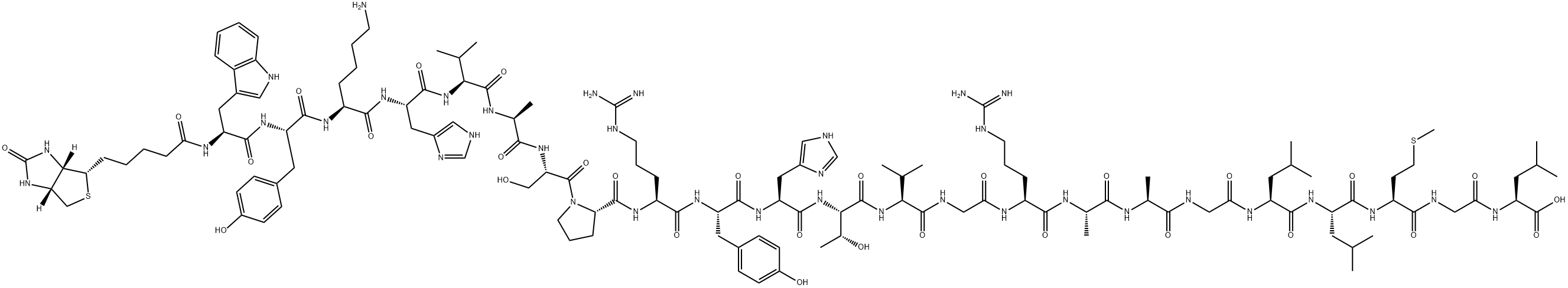 Biotinyl-Neuropeptide W-23 (human) trifluoroacetate salt, 1815618-09-7, 结构式