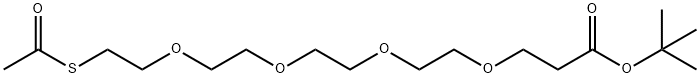 S-acetyl-PEG4-t-butyl ester Structure