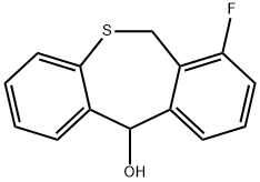 Dibenzo[b,e]thiepin-11-ol, 7-fluoro-6,11-dihydro- Structure
