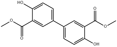 [1,1'-Biphenyl]-3,3'-dicarboxylic acid, 4,4'-dihydroxy-, 3,3'-dimethyl ester 结构式