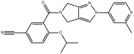 GlyT1 Inhibitor 1, 1820934-93-7, 结构式
